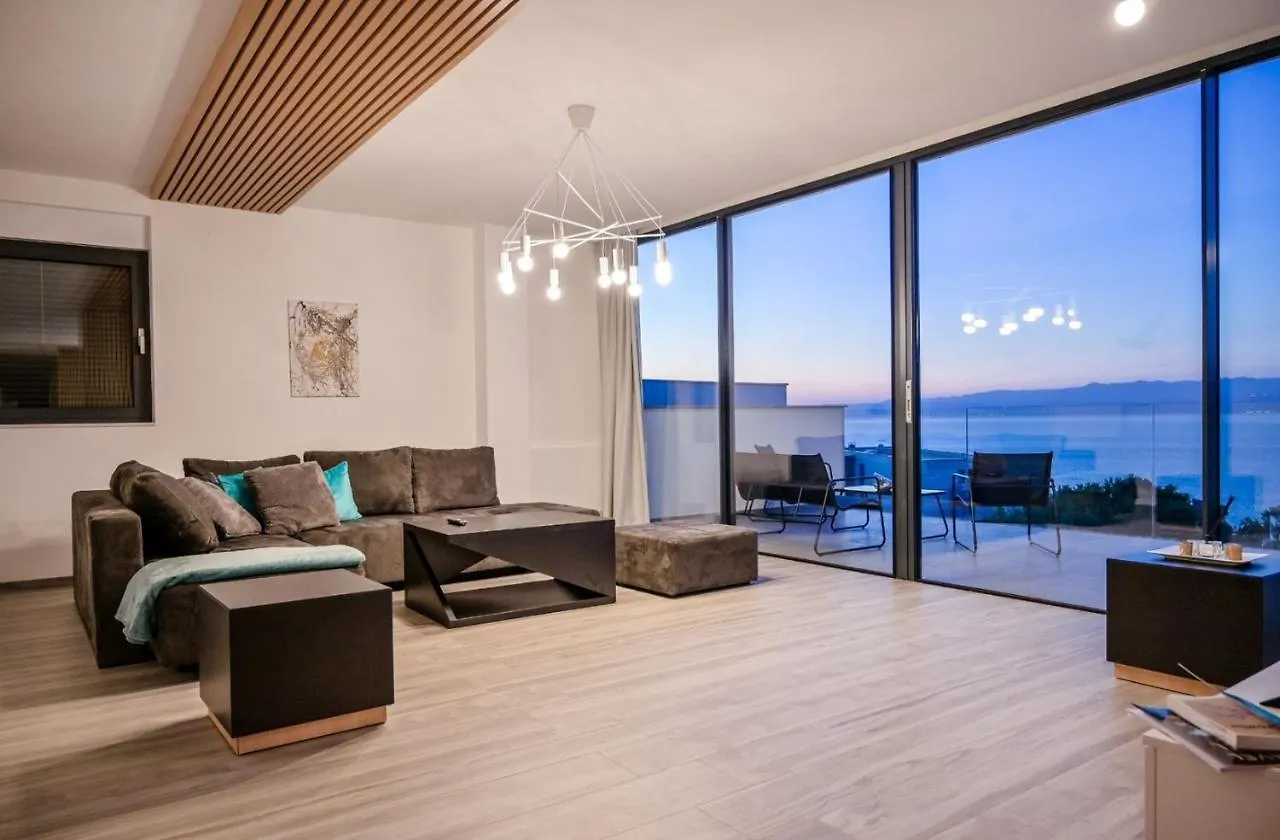 Deluxe Penthouse Rova With Private Jacuzzi And Sea View Hotel Malinska Guest house